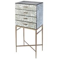 Dallin Mirrored 4 Drawer Chest of Drawer