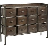 Dark Copper Drawer with 12 Drawers