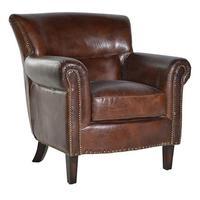 Davidson Leather Armchair, Brown