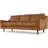 Dallas 3 Seater Sofa, Outback Tan Premium Leather