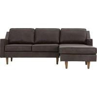 Dallas Right Hand Facing Chaise End Sofa, Oxford Brown Premium Leather