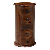 Darjeeling 5 Drawer Round Chest