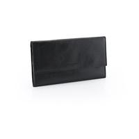 Daines and Hathaway Black Leather Travel Wallet