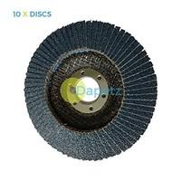 daptez 10 x flap grinding sanding discs 115mm 45 60 grit angle wheel z ...