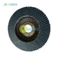 Daptez ® 20 X Flap Grinding Sanding Discs 115mm 4.5\