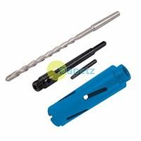 dapetz 48mm x 150mm diamond core hole saw hex arbor pilot hole drill b ...