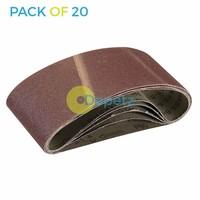 Dapetz ® 20 X Power Tool Sander Sanding Belt Belts 75mm X 457mm 80 Grit Medium