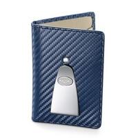 dalvey navy leather continental wallet