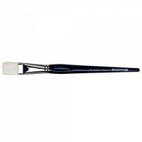 da vinci oil and acrylic long handled flat bristle brush 390mm long ha ...