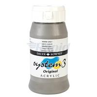 Daler-Rowney System 3 Acrylic Paint - 500 ml Colour Grey