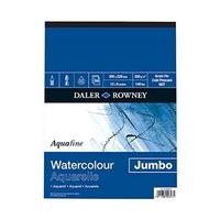 Daler-Rowney Aquafine Jumbo watercolour paper pad 300gsm 50 sheets, NOT surface 12x9in