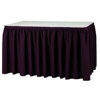 Dark Blue Table Skirting - Plisse Style Dark Blue Plisse