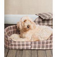 danish design classic check dog slumber bed w 53cm