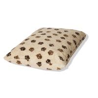 Danish Design Fleece Beige and Chocolate Paw Deep Dog Duvet W 71cm x D 98cm