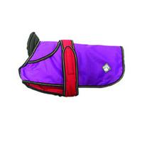 danish design purple 2 in 1 light reflective dog coat w 25cm