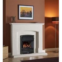 Dacre Limestone Fireplace Package With Gas Fire