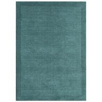 davenport teal blue wool rug