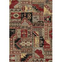 dayton red patchwork traditional rug