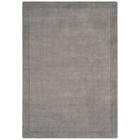 Davenport Solid Grey Bordered Wool Rug 200x290