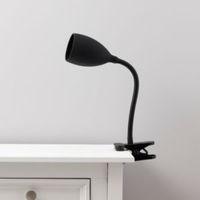 dana black clip on desk lamp