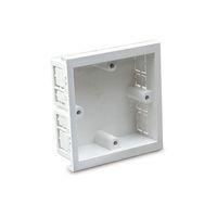 Dado trunking 1 Gang 28mm Socket Back Box White - E481331