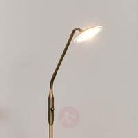 danny dimmable led floor lamp antique brass