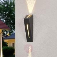 Dark grey LED wall lamp Calla for outdoors