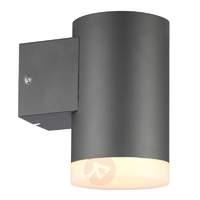 Dark grey LED wall lamp Morena for outdoors