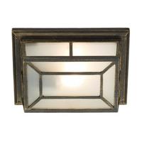 Dar TRE5254 Trent Outdoor Wall Light With Black Gold Finish