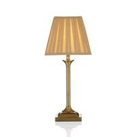 Dar TAY4075/X Taylor Table Lamp With Antique Brass Finish