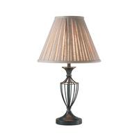 dar dem4063x demetrius table lamp with iron mahogany finish