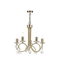 Dar NAD0575 Nadine 5 Light Gold Ceiling Pendant