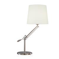Dar INF4046 Infusion Swivel Arm Table Lamp In Satin Chrome