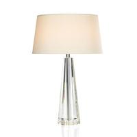 Dar CYP4208 Cyprus Table Lamp With Crystal Base And Shade