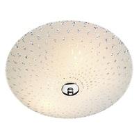 Dar CLA5002 Clarence Flush Ceiling Light With Frosted Glass