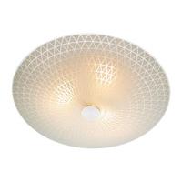 Dar COL522 Colby Flush Ceiling Light With Opal Glass