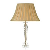 Dar NEL4208 Nell Crystal Glass Table Lamp With Pleated Shade