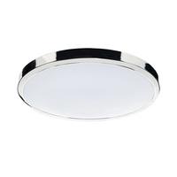 Dar Oban OBA4850/38LE Acrylic Round Flush Light in Polished Chrome