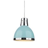 dar osa6523 osaka pale blue finish small non electric shade