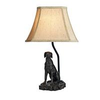 Dar ROV4263/X Rover Bronze Dog Table Lamp with Shade
