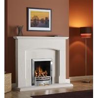 Dacre Limestone Fireplace Package With Electric Fire