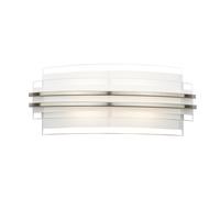 Dar SEC372 Sector LED Large Contemporary Wall Light Opal Glass