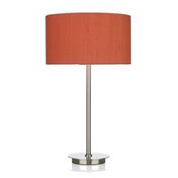 Dar TUS4046 + ZUT1211/GD Tuscan Table Lamp with Orange Shade
