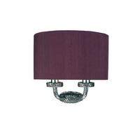 Dar SLO3099/SI Sloane Wall Light with Shade