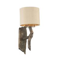 dar jos0701 joshua wall light with taupe shade