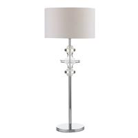 dar kob4250 pyr142 kobo chrome table lamp with shade