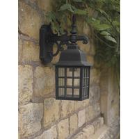 Dar NOR1522 Norfolk Black Finish Outdoor Wall Light