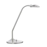 Dar WEL4046 Wellington LED Satin Chrome Desk Lamp