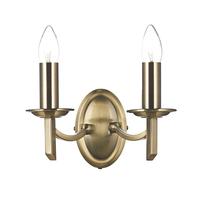 dar amb0975 ambassador antique brass wall light