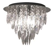 dallas 3 light round flush ceiling chandelier